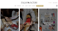 Desktop Screenshot of italianshoefactory.com